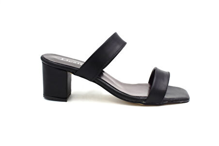 Prego (Desniy) Topuklu Günlük Kadın Terlik SİYAH