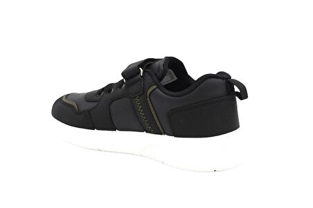 Polaris Pete.4Pr Cırtlı Cocuk Spor Ayakkabı SİYAH