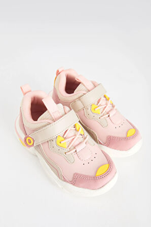 Vicco Charm 346.B24K Cırtlı Phlon Hafif Taban Çocuk Spor Ayakkabı PUDRA