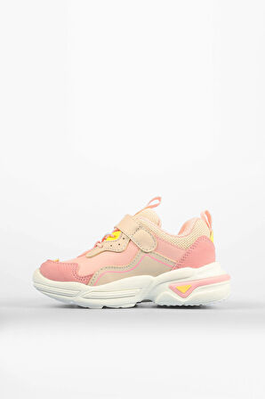 Vicco Charm 346.B24K Cırtlı Phlon Hafif Taban Çocuk Spor Ayakkabı PUDRA