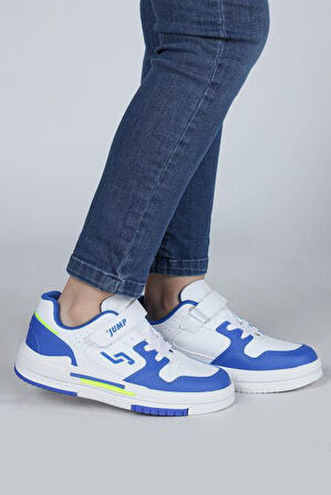 Jump 30061 Cırtlı Çocuk Sneaker Günlük Spor Ayakkabı SAKS MAVİ