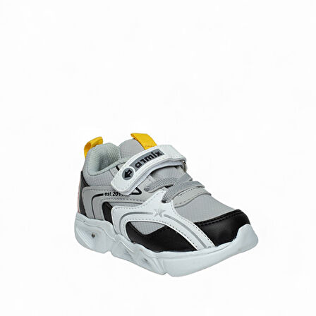 Prego (Armix) Işıklı Cırtlı Bebe 2011 Çocuk Spor Ayakkabı GRİ