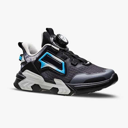 Lescon Maximus Phlon Hafif Taban (Easy-Fit) ayarlanabilir bağcıklı Çocuk Spor Ayakkabı SİYAH