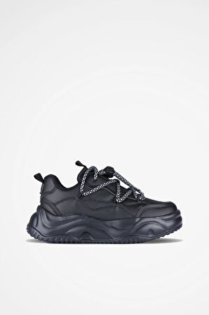 Vicco Dublin Phlon Hafif Taban Bağcıklı Sneaker SİYAH