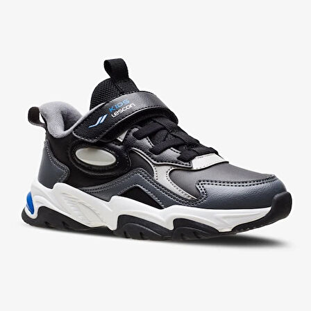 Lescon Flow Pu Phlon Hafif Taban Cırtlı Çocuk Spor Ayakkabı Çocuk Spor Ayakkabı SİYAH