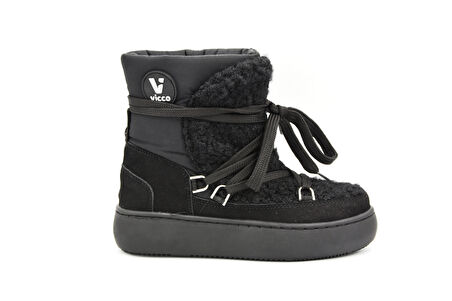 Vicco Merril Termo Kaymaz Taban Fermuarlı Kız Çocuk Bot SİYAH