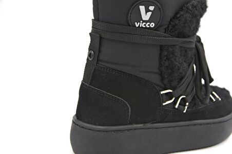 Vicco Merril Termo Kaymaz Taban Fermuarlı Kız Çocuk Bot SİYAH