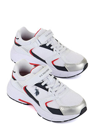 U.S. Polo Assn. FELIX JR 4FX Beyaz Erkek Çocuk Spor Ayakkabı BEYAZ