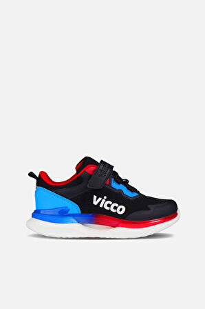Vicco Yancy Phlon Hafif Taban Çocuk Spor Ayakkabı SİYAH SAX