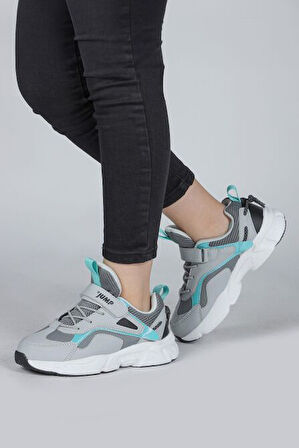 Jump 29605 Cırtlı Üniseks Çocuk Sneaker Günlük Spor Ayakkabı GRİ