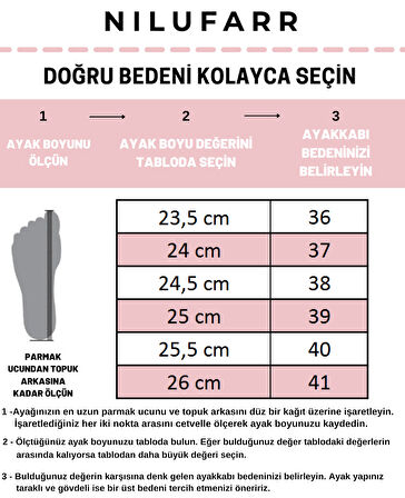 Beyaz (London) Ortadan Atklılı Kürklü Günlük Kadın Babet SİYAH