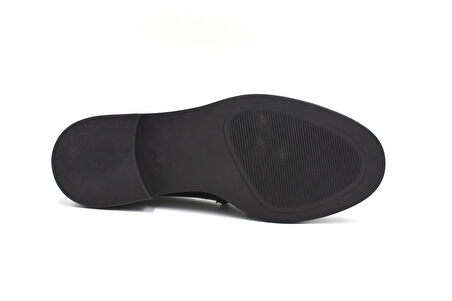 Beyaz (Park Moda) Taş Toka Detaylı Termo Kaymaz Taban Günlük Kadın Loafer Ayakkabı RUGAN SİYAH