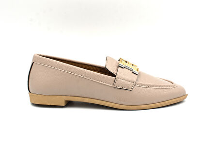 Beyaz (London) Toka Detaylı Günlük Kadın Babet NUT