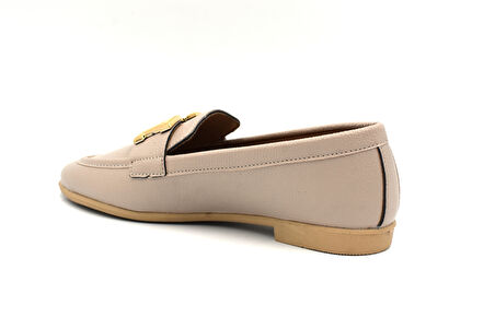 Beyaz (London) Toka Detaylı Günlük Kadın Babet NUT