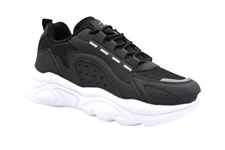 M.p 242-2076 Bağcıklı Kadın Spor Ayakkabı SİYAH