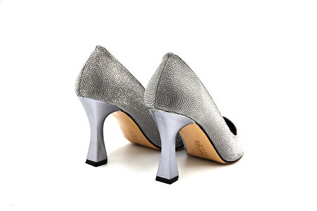 Beyaz (Shoes) Kadın Stiletto PLATİN
