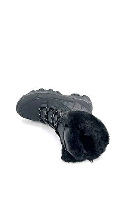 Lumberjack Vanessa Termo Kaymaz Taban Fermuarlı Bağcıklı Çocuk Bot SİYAH