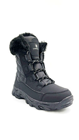 Lumberjack Vanessa Termo Kaymaz Taban Fermuarlı Bağcıklı Çocuk Bot SİYAH