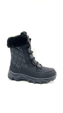 Lumberjack Vanessa Termo Kaymaz Taban Fermuarlı Bağcıklı Çocuk Bot SİYAH