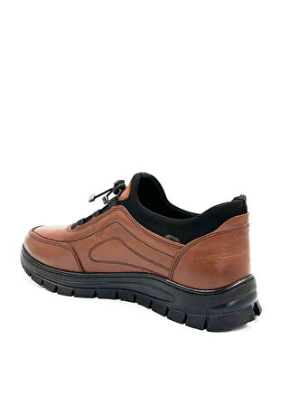 Beyaz (01 Best) Hakiki Deri Termo Kaymaz Taban Günlük Erkek Ayakkabı TABA