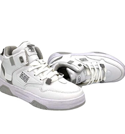 M.p 242-2063 Phlon Hafif Taban Bağcıklı Bilekli Kadın Spor AYAKKABI BEYAZ