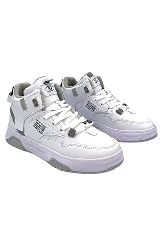 M.p 242-2063 Phlon Hafif Taban Bağcıklı Bilekli Kadın Spor AYAKKABI BEYAZ