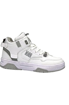 M.p 242-2063 Phlon Hafif Taban Bağcıklı Bilekli Kadın Spor AYAKKABI BEYAZ