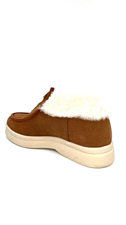 Beyaz (London) Teks Termo Kaymaz Taban İçi Kürklü Önü Fermuarlı Günlük Kadın Kısa Bot TABA