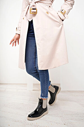 Beyaz (NORT OF LONDON) Ren Kadın Yağmur Botu BEJ