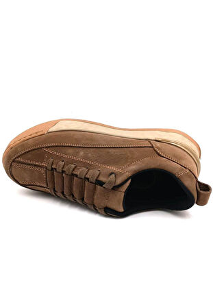 Bulldozer 250209 Hakiki Deri Phlon Hafif Taban Günlük Erkek Ayakkabı VİZON