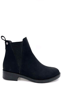 Beyaz (Oc Shoes) Print Termo Kaymaz Taban Lastikli Günlük Kadın Bot SİYAH