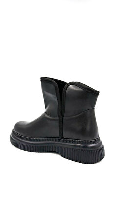 Beyaz (Oktay) Selsi Poli Hafif Taban İçi Polar Günlük Kadın Bot SİYAH
