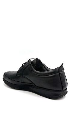 Beyaz (Atılım) Termo Kaymaz Taban Bağcıklı Günlük Erkek Ayakkabı SİYAH