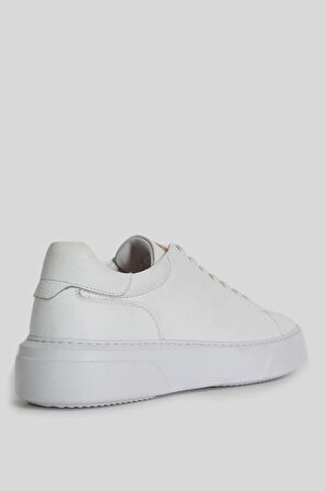 Lufian Tommy Erkek Deri Sneaker Ayakkabı BEYAZ