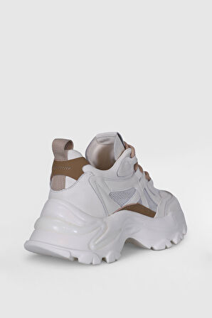Lufian Bloom Kadın Sneaker Ayakkabı BEJ