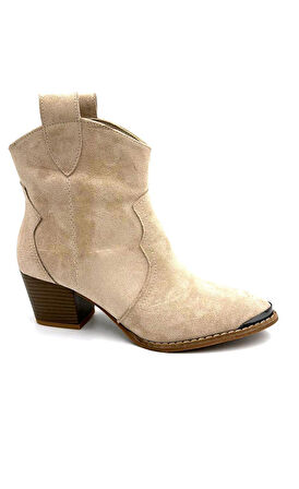 Beyaz (Pine Cone) Kadın Kovboy çizme TEN