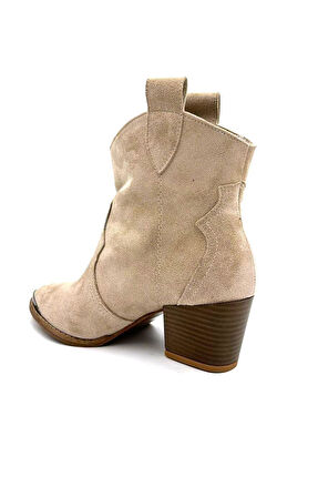 Beyaz (Pine Cone) Kadın Kovboy çizme TEN