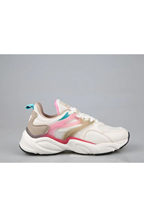 Jump 30905 Phlon Hafif Taban Bağcıklı Unisex Sneakers BEJ
