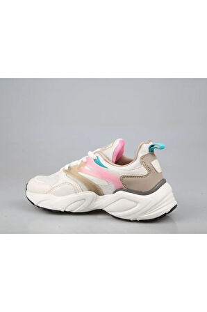 Jump 30905 Phlon Hafif Taban Bağcıklı Unisex Sneakers BEJ