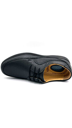 Beyaz (Showmen) İçi Dışı Hakiki Deri Poli Hafif Taban İçi Jelli Günlük Erkek Ayakkabı SİYAH