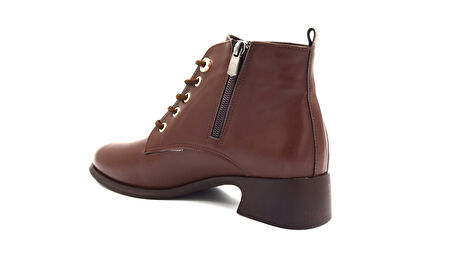 Beyaz (Park Moda) Termo Kaymaz Taban Fermuarlı&Bağcıklı KAHVE