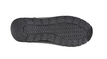 Beyaz (Tardelli) Hakiki Deri Termo Kaymaz Taban Lastik Bağcıklı Günlük Erkek Ayakkabı SİYAH