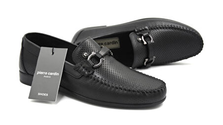 Pier Cardin 2588 Hakiki Deri Günlük Erkek Loafer SİYAH