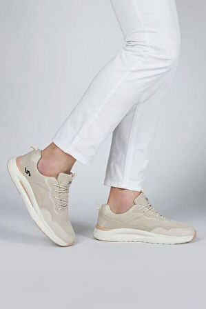 Jump 29082 Phlon Hafif Taban Erkek Sneaker Günlük Spor Ayakkabı BEJ