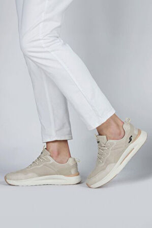 Jump 29082 Phlon Hafif Taban Erkek Sneaker Günlük Spor Ayakkabı BEJ
