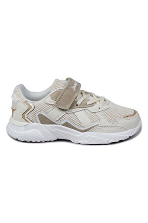 Jump 29189 Cırtlı Üniseks Çocuk Sneaker Günlük Spor Ayakkabı BEJ