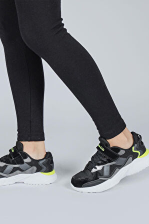 Jump 29189 Cırtlı Üniseks Çocuk Sneaker Günlük Spor Ayakkabı SİYAH