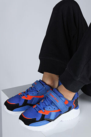 Jump 29189 Cırtlı Üniseks Çocuk Sneaker Günlük Spor Ayakkabı SAKS MAVİ