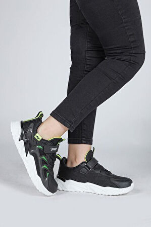 Jump 30054 Üniseks Çocuk Sneaker Günlük Spor Ayakkabı SİYAH