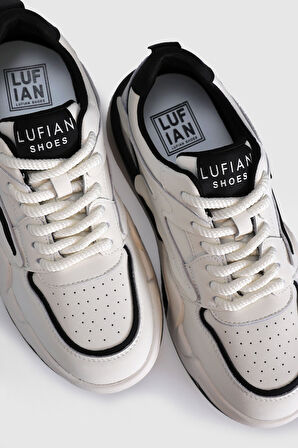 Lufian Maya Kadın Sneaker Ayakkabı BEJ SİYAH